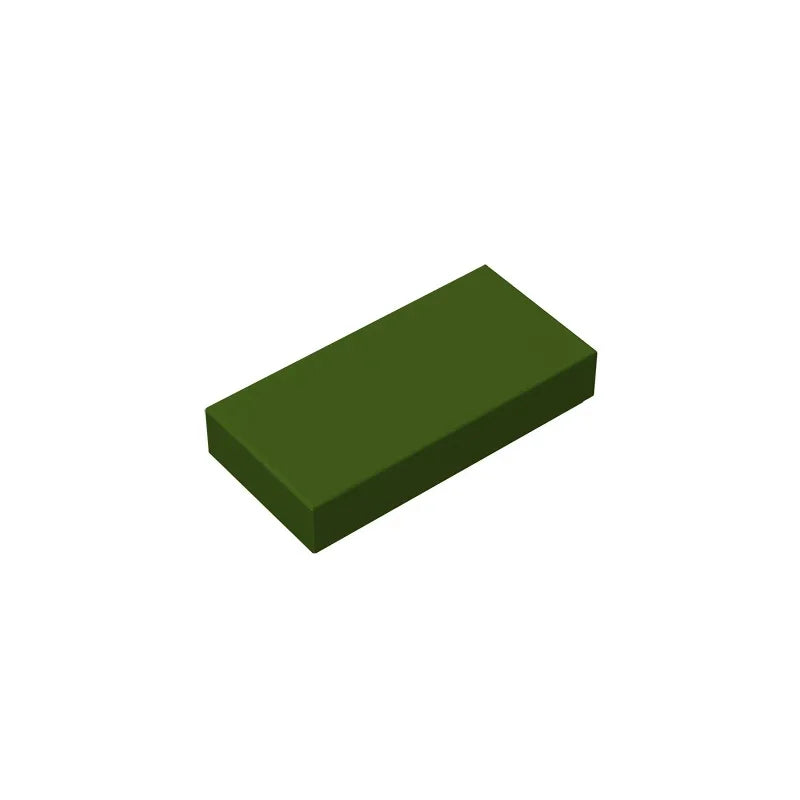 Gobricks GDS-566 Tile 1 x 2 with Groove | Compatible Building Block alternate view