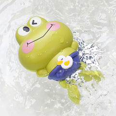 Children's bath toys - Clockwork frogs that float and swim alternate view