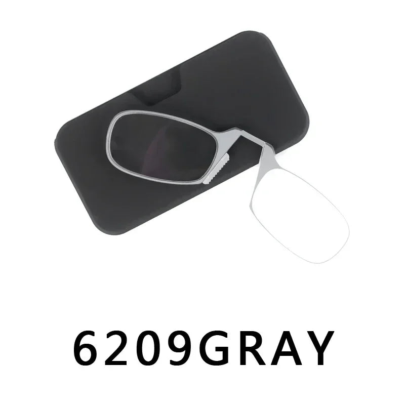 Nose Clip Reading Glasses Man High Quality Men Portable Foam Nose Glasses for Seniors alternate view