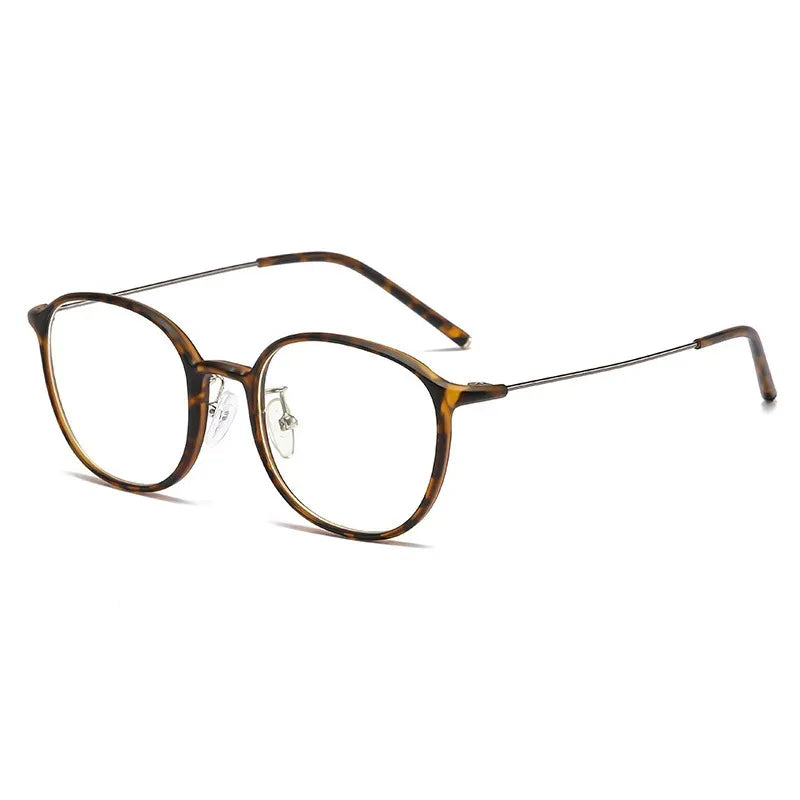Reading glasseAnti Blue Light Round Frame Presbyopia Glasses Retro Circular Reading additional angle