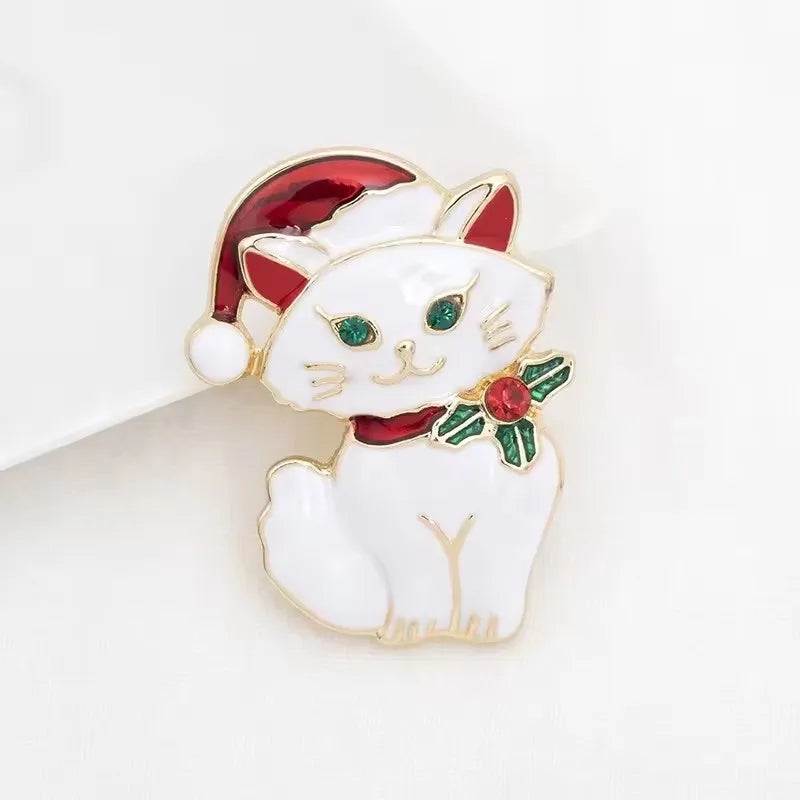 women fashion cat brooch pin jewelry