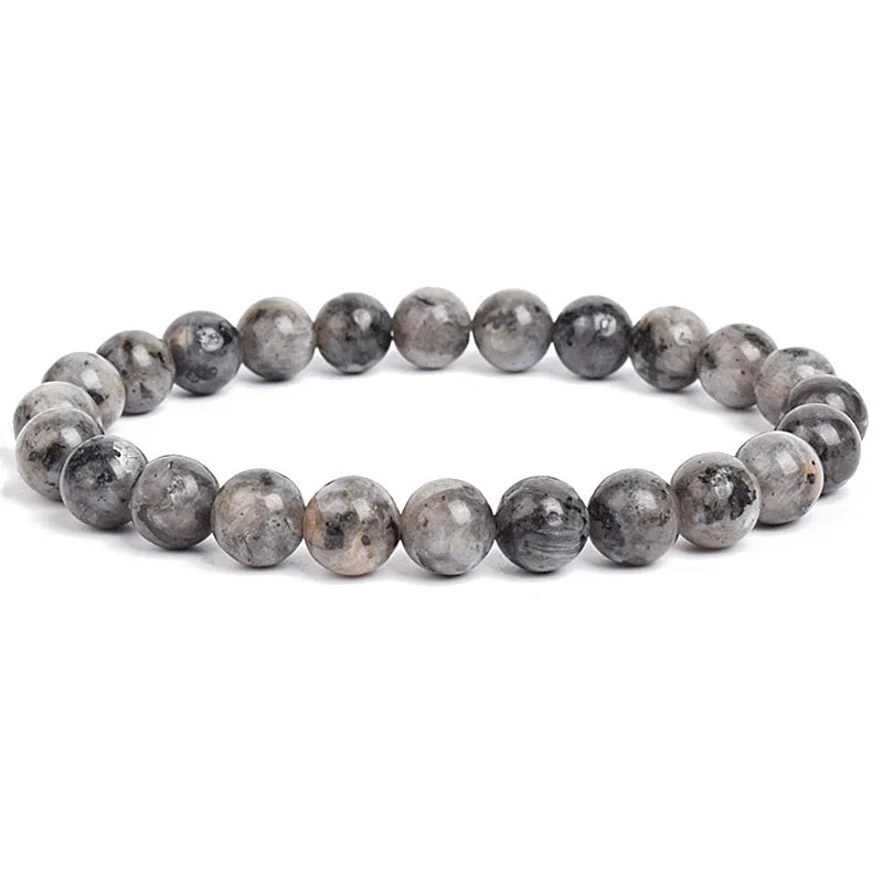 Natural Stone Beads Bracelet For Women Men Amethysts Crystal Quartzs Aquamarines Jade lifestyle view