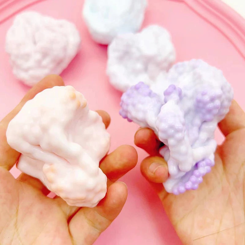 Squishy Table Toys Plasticity Ice Skin Super Soft Ultra-thin Feel Soft Sticky Handmade Ball Light Sq