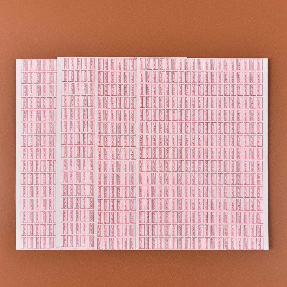 1000pcs/pack Warranty Void If Removed Sticker Security Seal Red Color Rectangle Shape Fragile Label