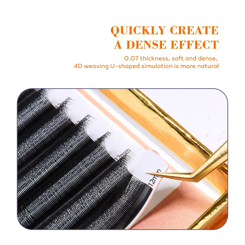 U-Shape 4D Eyelash Extension Tray | Natural Salon-Grade Lashes detail view
