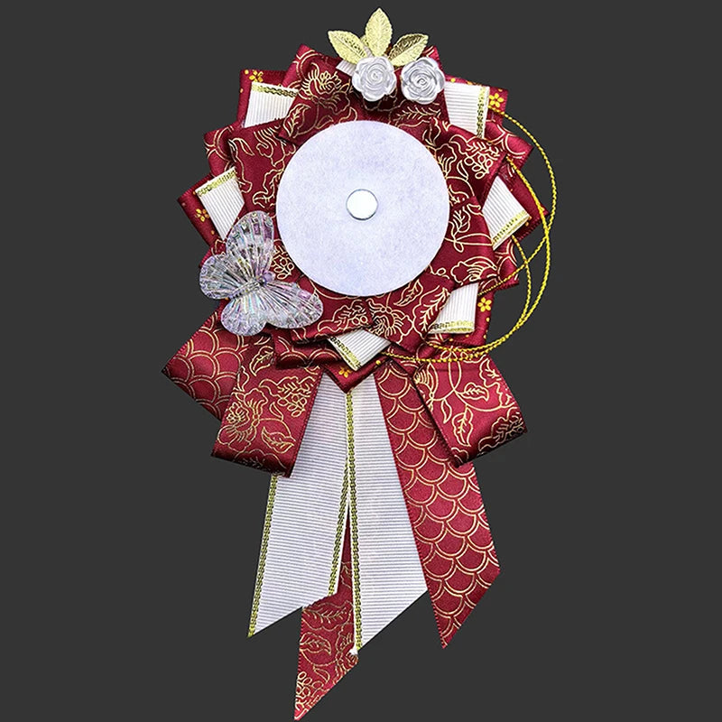 Fashion Ribbon Cosplay Ita Bags Rosette Protection Flower Pin Holder Adapt to 55-75 additional angle