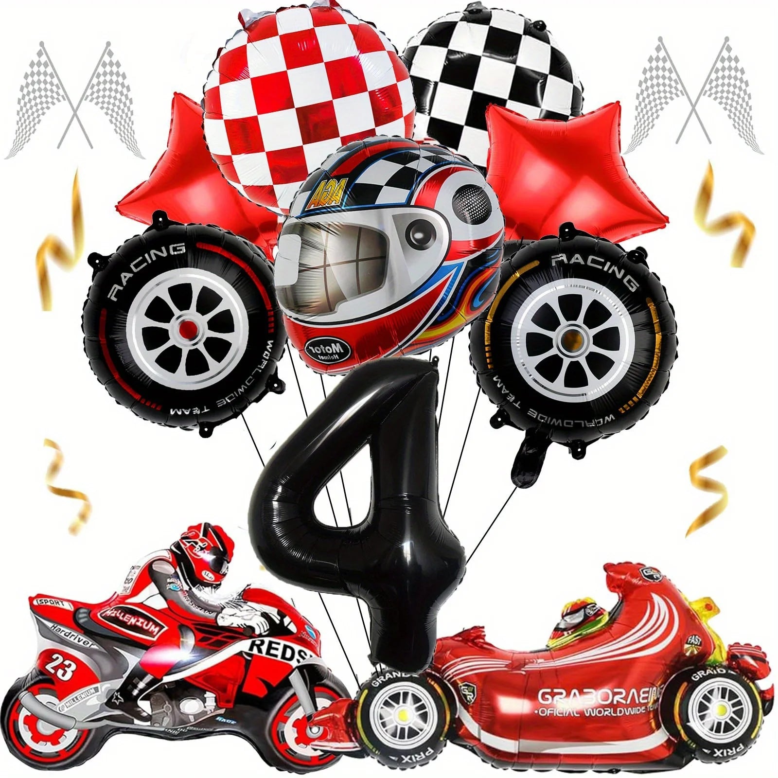 12pcs Racing Car Balloon Birthday Set | Party Decor for Boys lifestyle view