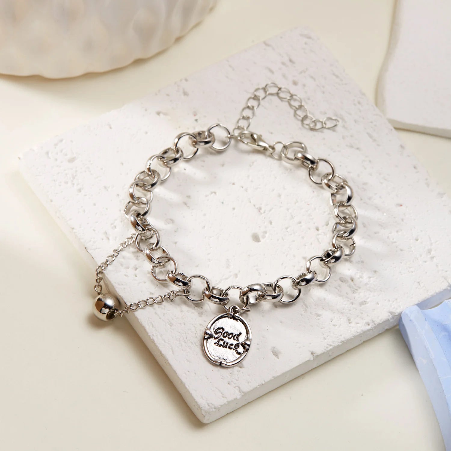 Sparkling Cherry Blossoms Butterfly Bracelet Women's Fashion Temperament Wave Moon Fl alternate view