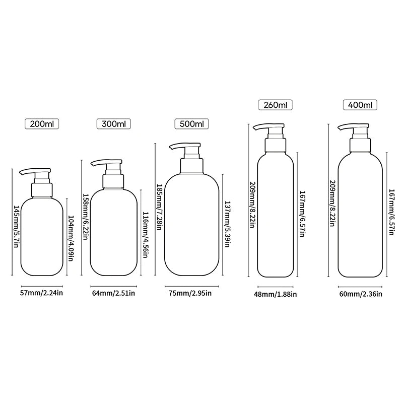 Refillable Foaming Soap Dispenser | Rustproof Plastic Shampoo and Shower Bottle for additional angle