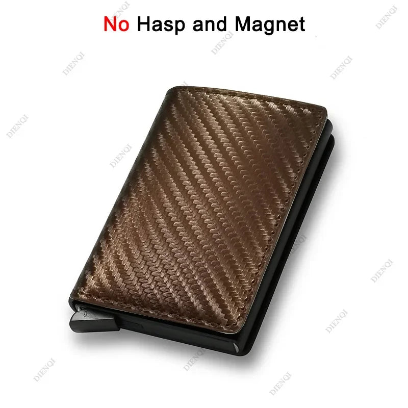 Slim RFID Card Holder | Minimalist Smart Wallet for Men close-up view