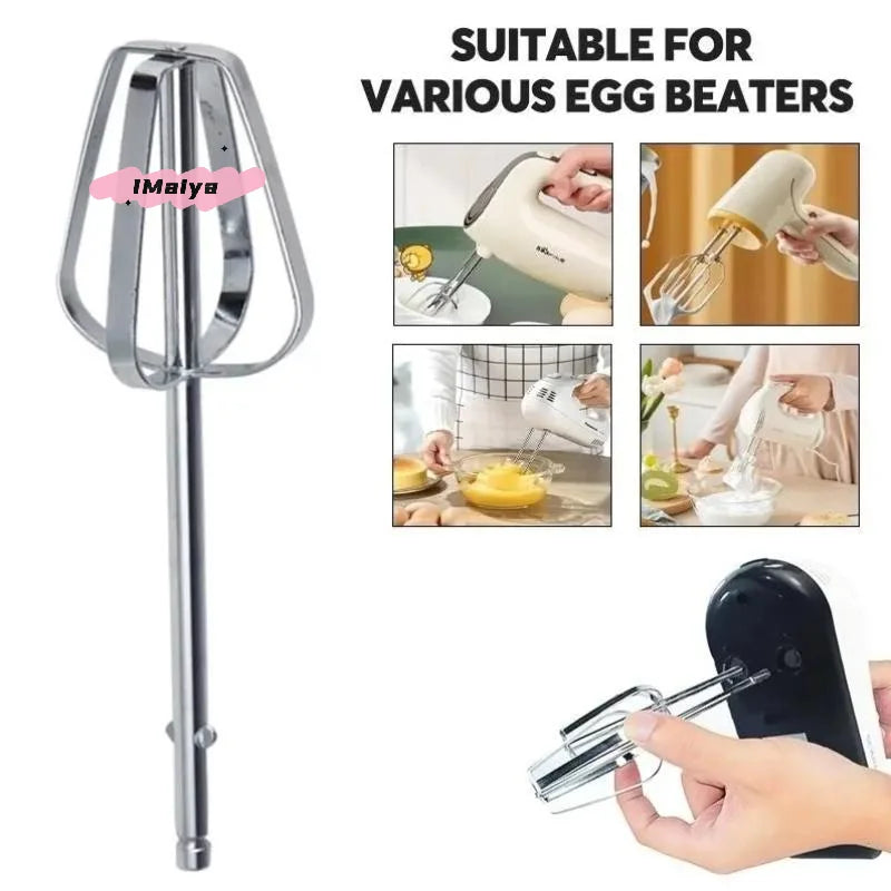 Stainless Steel Egg Beater Set | Handheld Mixing Hooks for Electric Mixer alternate view