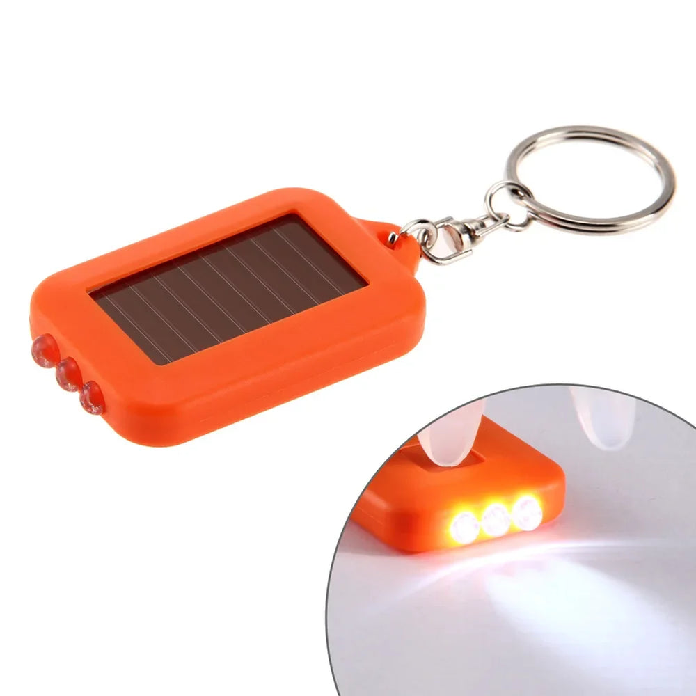 Portable LED Keychain Solar Flashlight | Mini Pocket Light for Outdoor Hiking alternate view