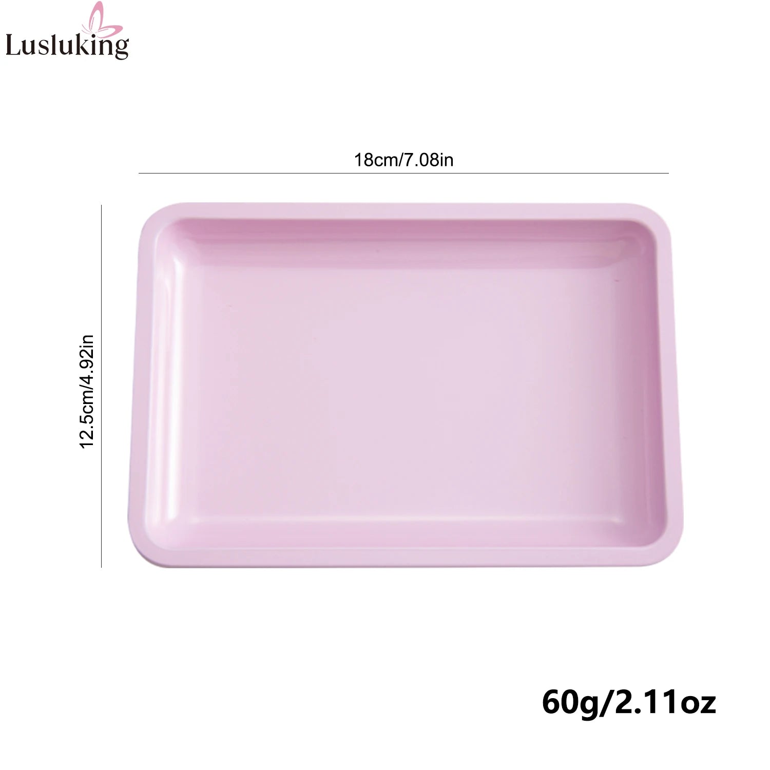 Premium Tinplate Nail Art Tray Multi Shape Nail Tool Organizer Storage Tray for Manic alternate view