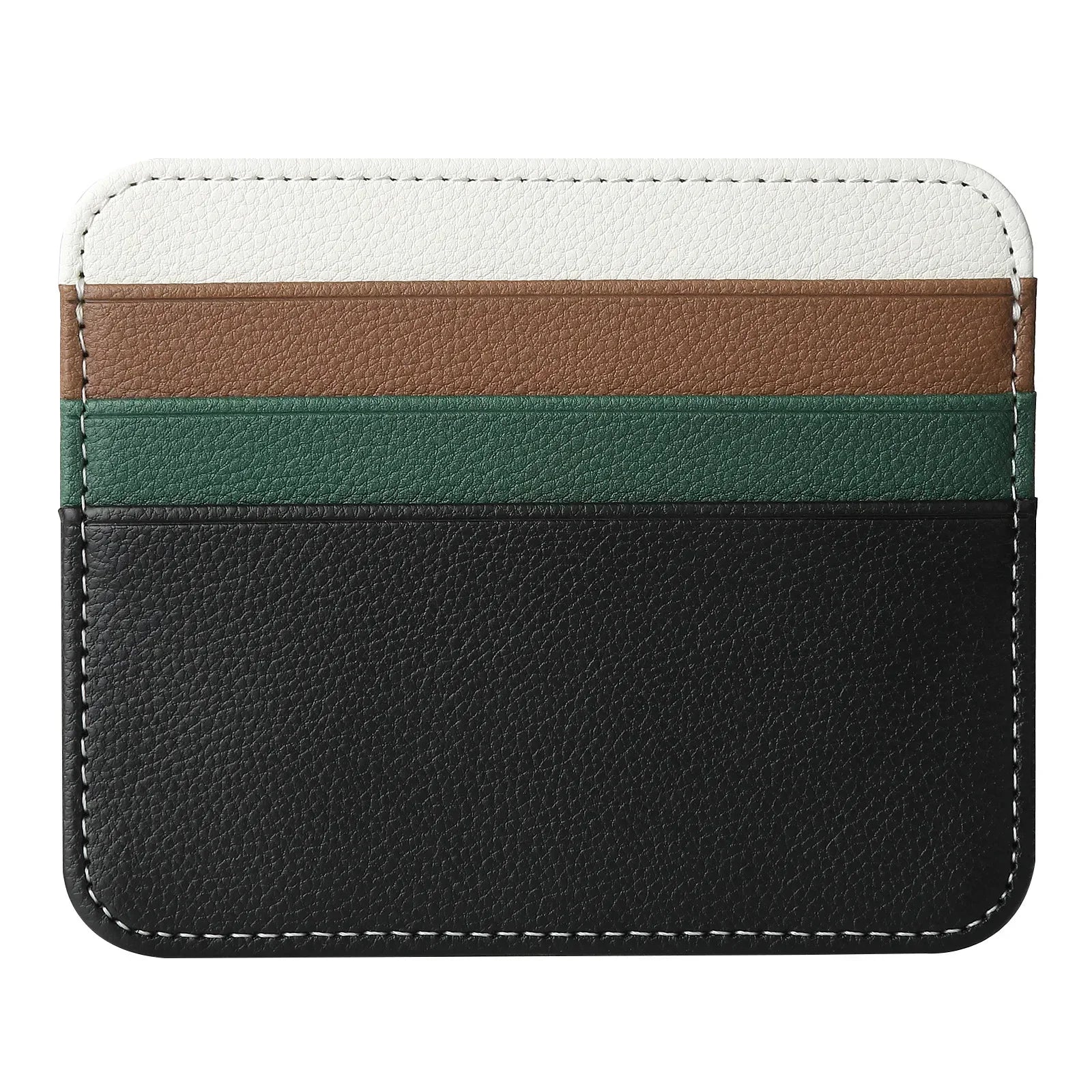 Slim Thin Mini ID Card Holder | PU Leather Credit Card Case for Men and Women detail view