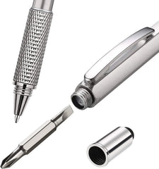 7 in 1 Multifunction Ballpoint Pen | EDC Hand Tool with Ruler Screwdriver Stylus Level detail view
