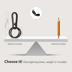Metal Keychain Clip Hook Keyring | Double Loop Key Holder for Car Keys alternate view
