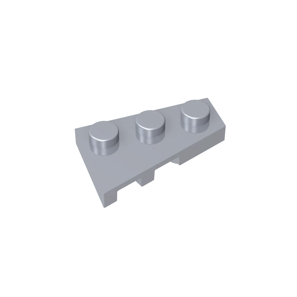 Gobricks GDS-547 Wedge Plate 3 x 2 Right | Compatible Building Block for DIY Creations detail view