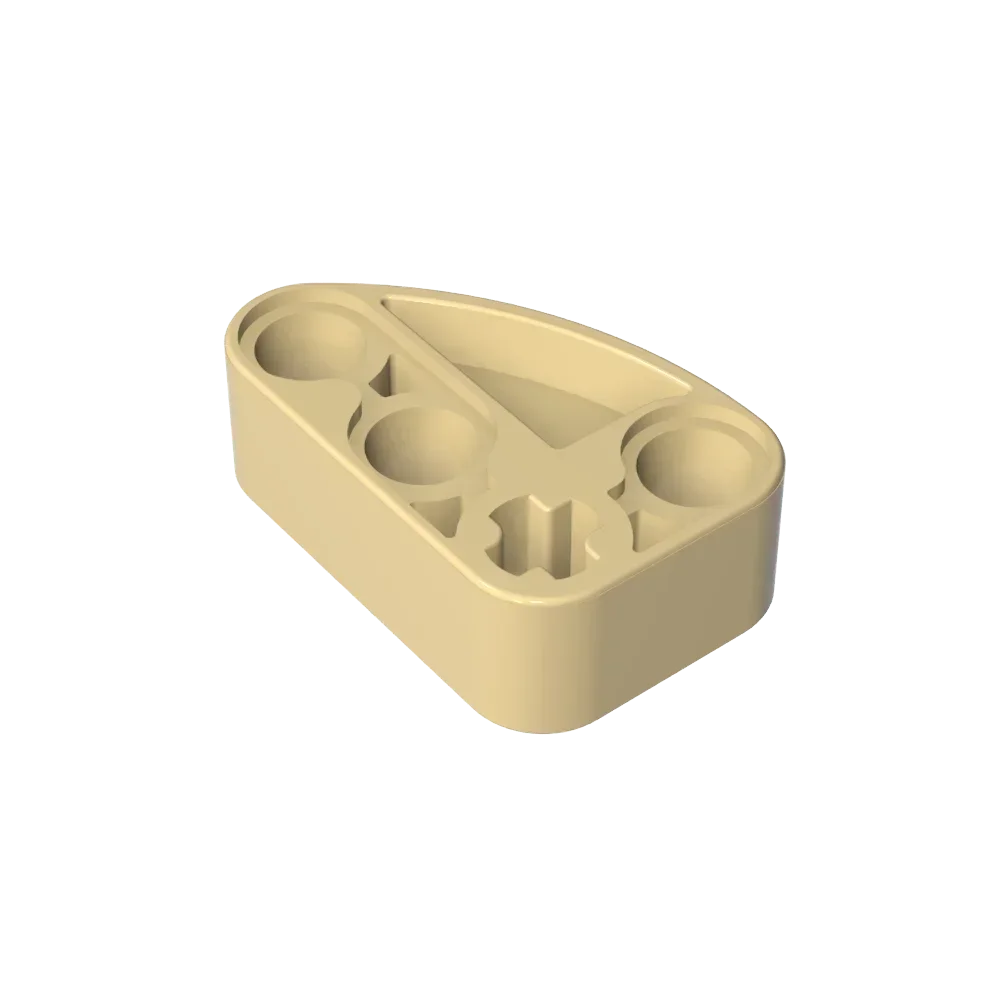 Gobricks GDS-2016 Technical Beam 2 x 3 L-Shape with Quarter Ellipse Thick | Buildin additional angle