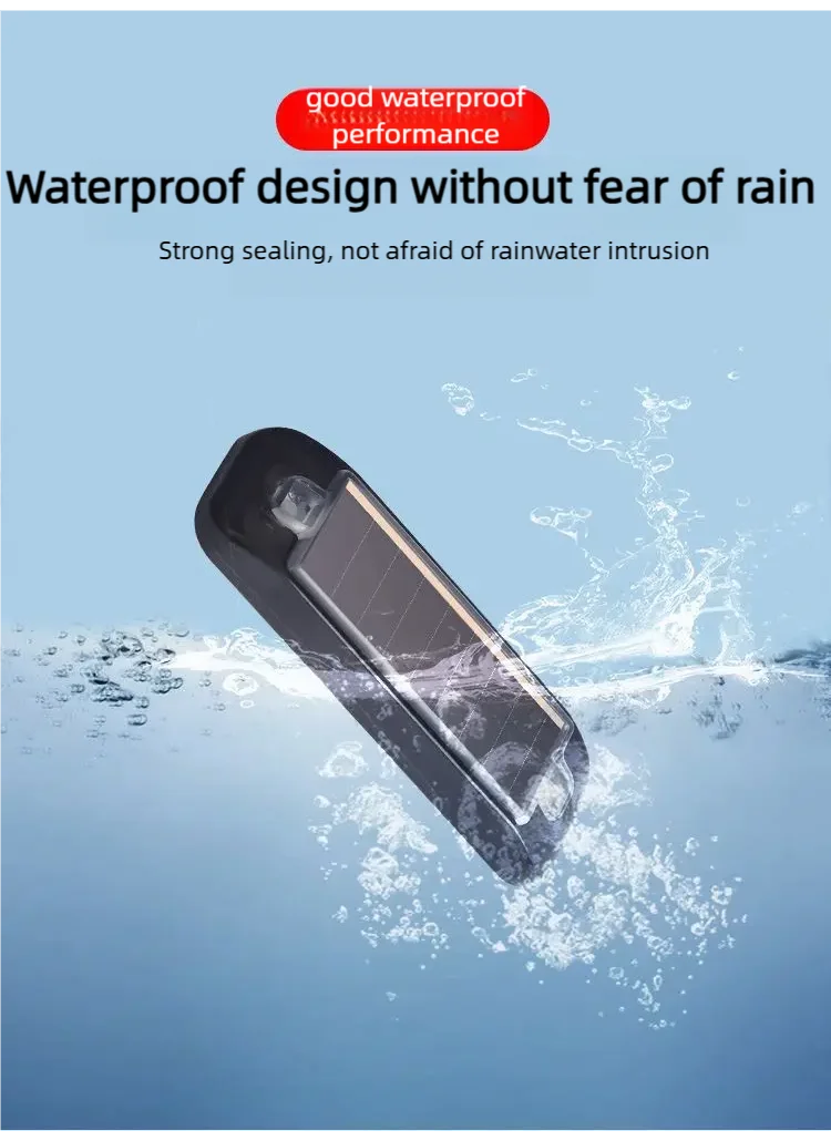 Car Mini LED Solar Power Warning Light Night Security Simulated Alarm Wireless Anti-T lifestyle view