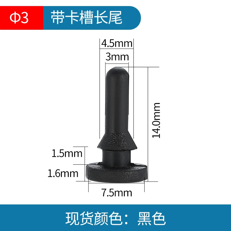 Solid Silicone Rubber Caps 2mm to 16mm T Type Plug Cover Snap-on Gasket Blanking End lifestyle view