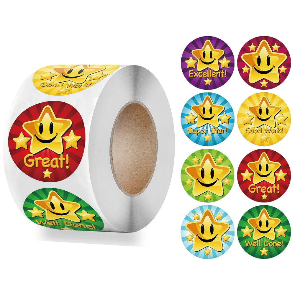 Animal Cartoon Stickers for Kids | Spanish Reward Stickers for Teachers alternate view