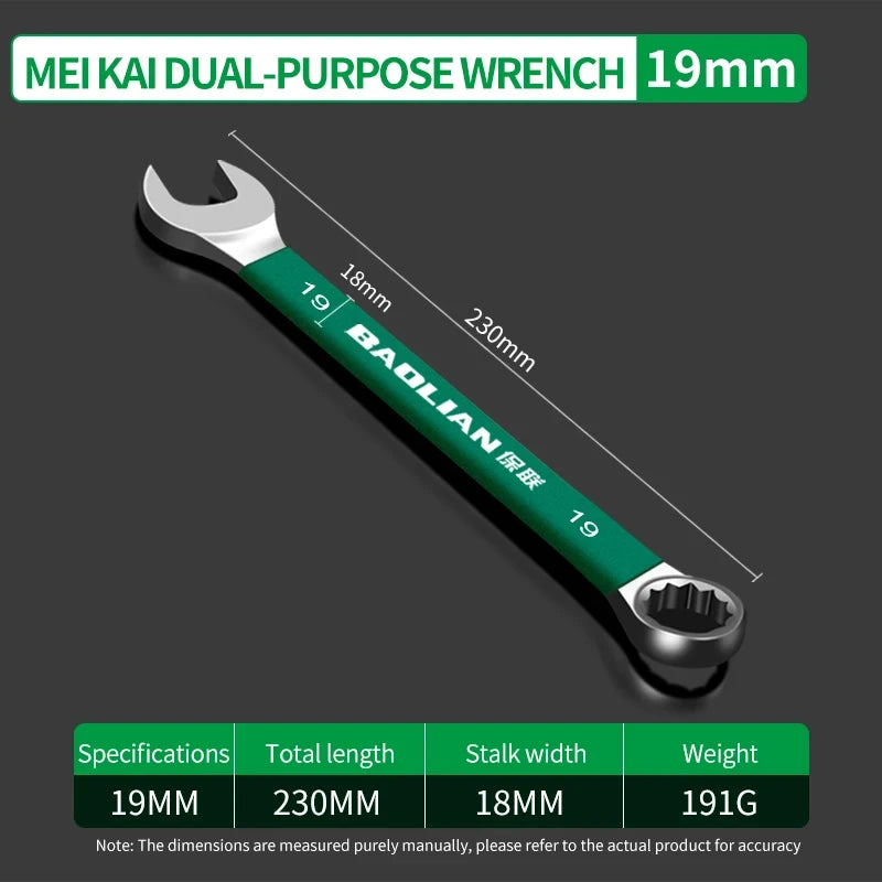 BaoLian Durable Wrench Set 6-19mm | Two-Way Open Combination Wrench for Auto Repair lifestyle view