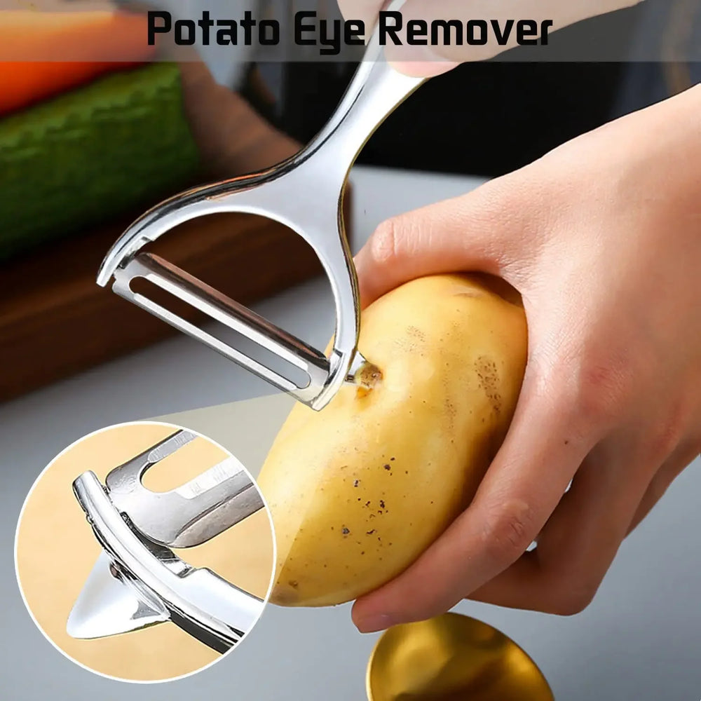 Stainless Steel Vegetable Peeler Potato Peeler Multifunctional Carrot Grater Fruit To alternate view