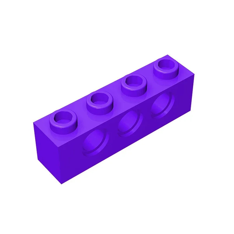 Gobricks GDS-625 Technical Brick 1x4 3-Hole | Compatible with Lego 3701 additional angle