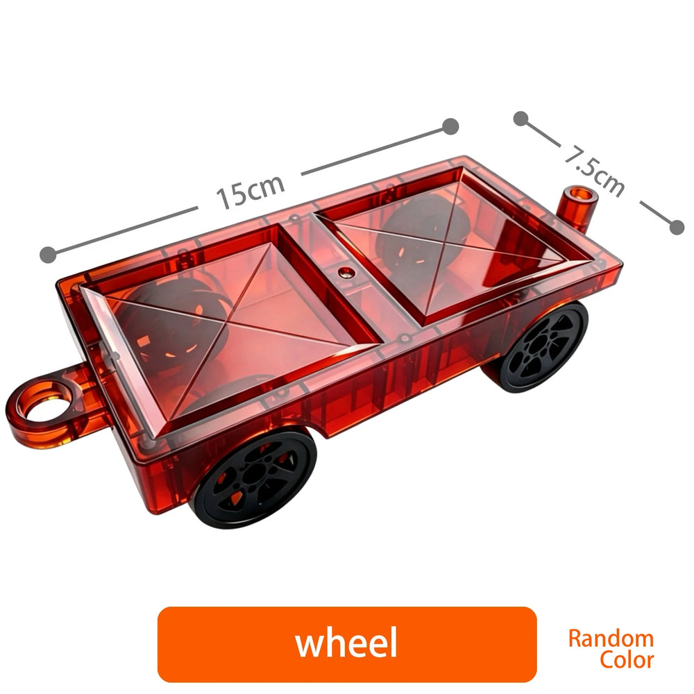 Magnetic Building Tiles Set | Educational Construction Toy for Kids additional angle