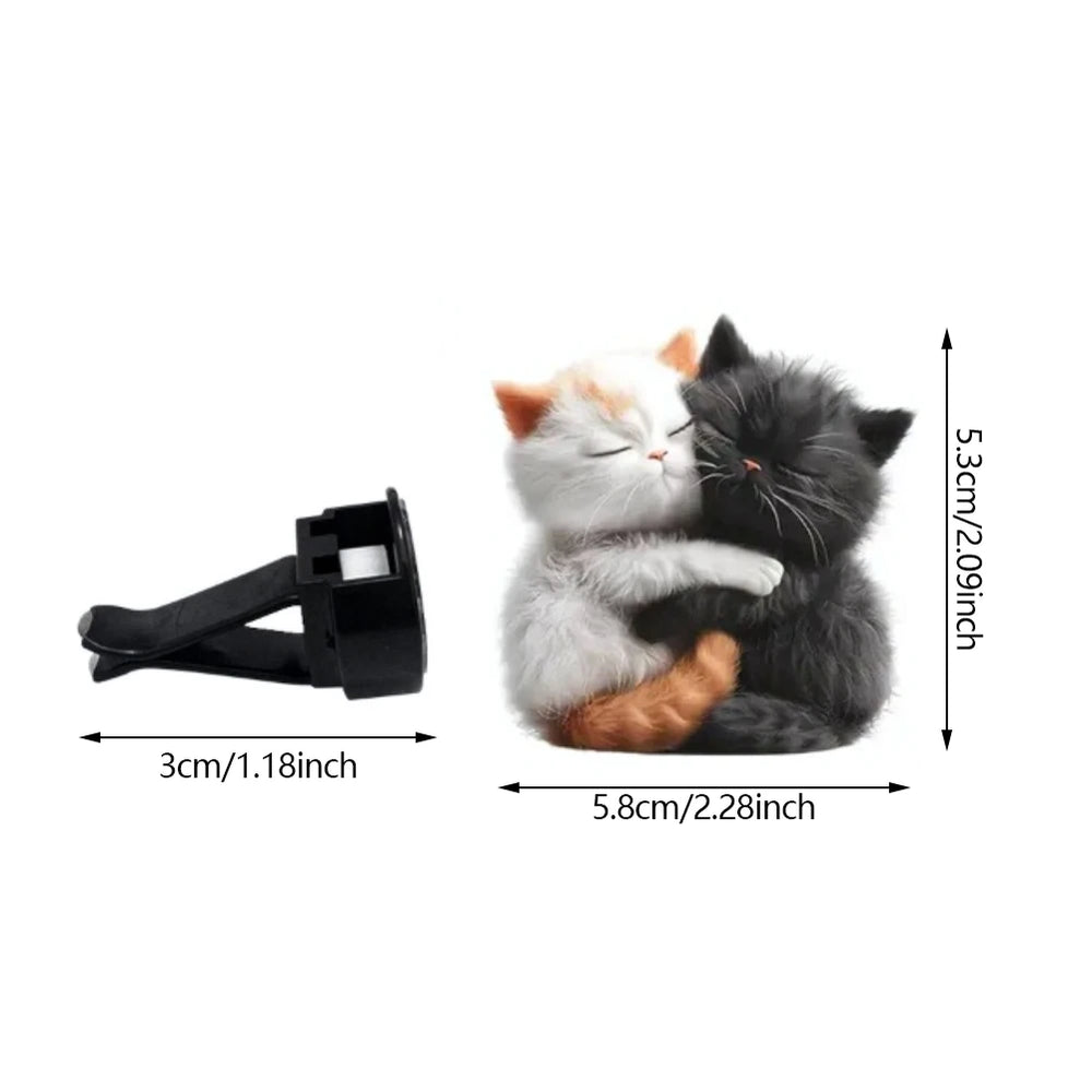 Car Cat Air Freshener Diffuser Car Air Outlet Perfume Clips Air Outlet Aroma Diffuser close-up view