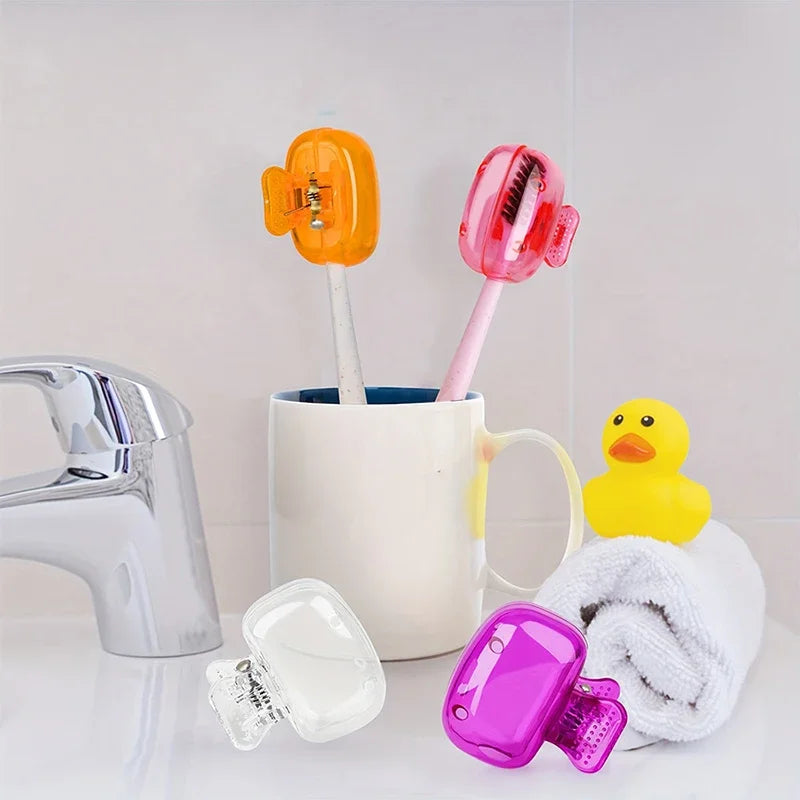 1PCS Travel Toothbrush Head Covers Toothbrush Protector Cap Brush Pod Case Protective close-up view