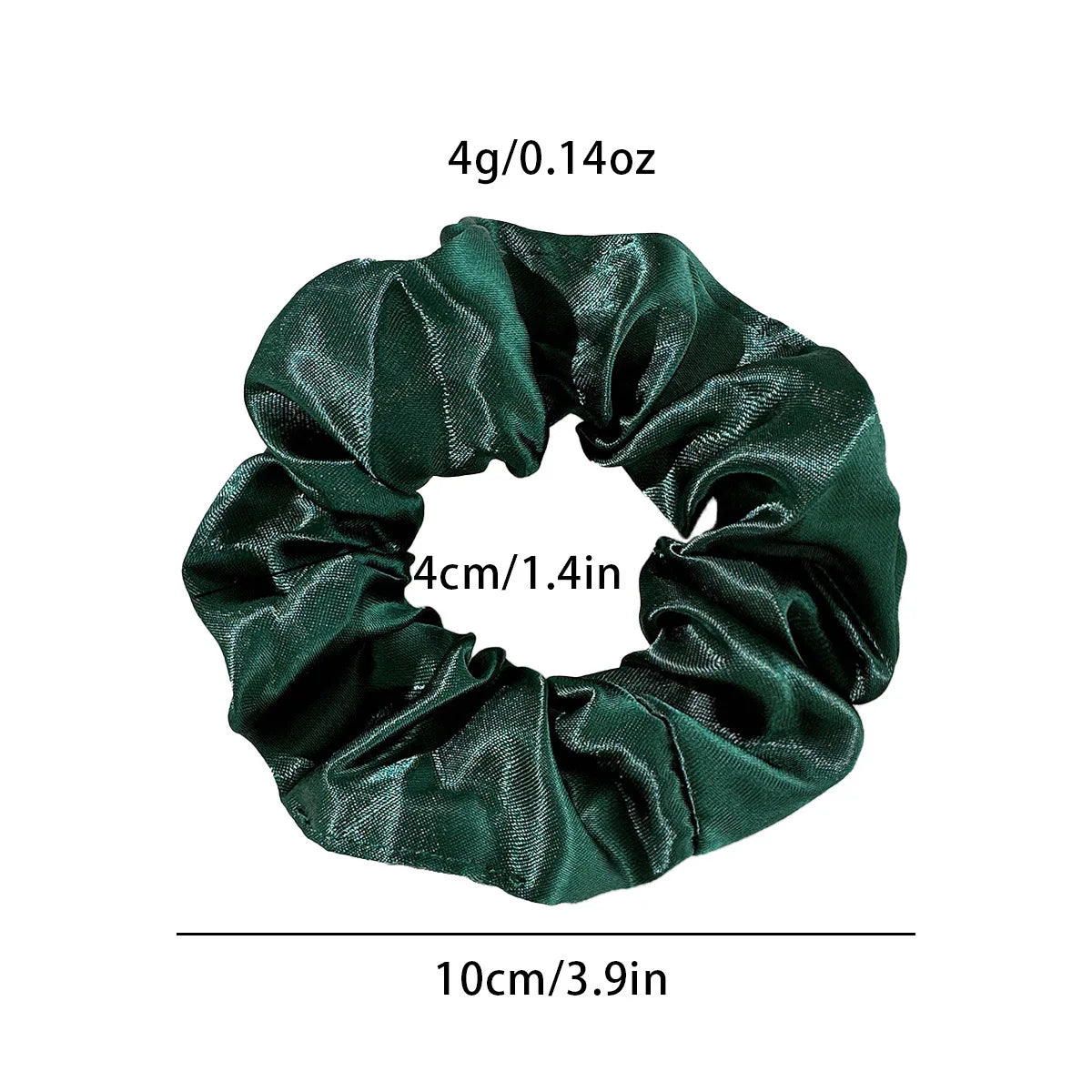 8Pcs/set Bright Color Silk Hair Scrunchies Women Y2K Solid Color Elastic Hair Bands Po close-up view
