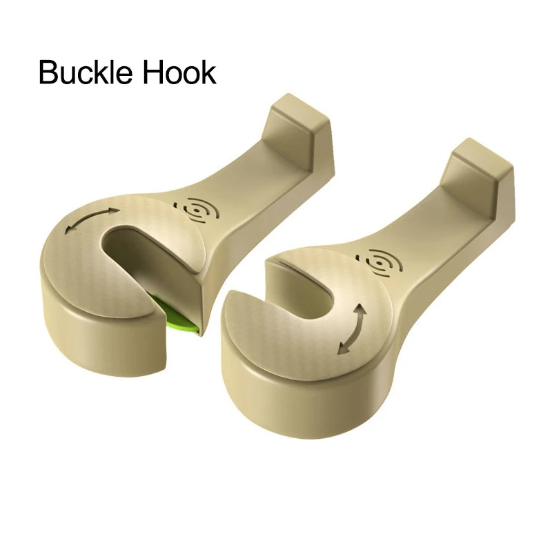 Car Seat Back Headrest Hook Hidden Mount Hanging Hooks
