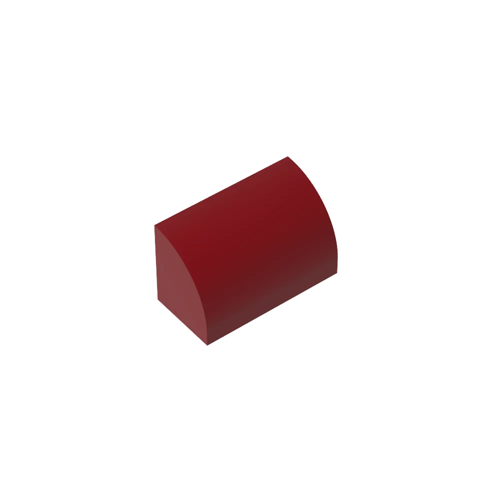 Gobricks GDS-M063 Curved Brick 1 x 2 x 1 No Studs | Compatible Building Block alternate view