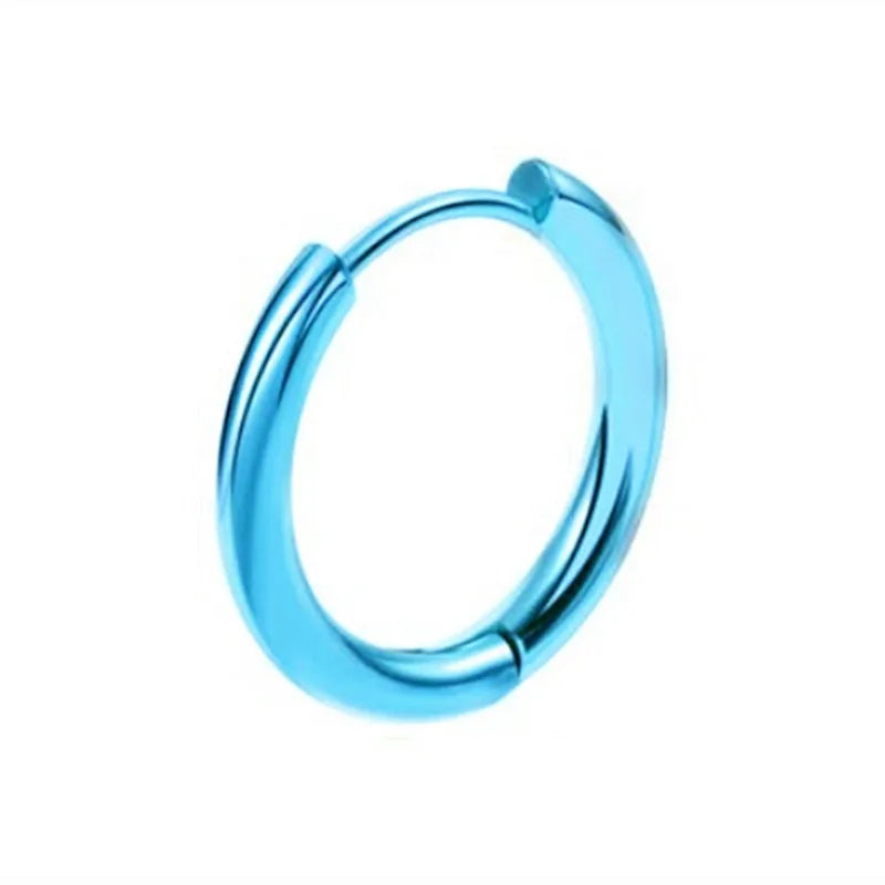 Stainless Steel Huggie Hoop Earrings | Unisex Cartilage Helix Tragus Jewelry lifestyle view