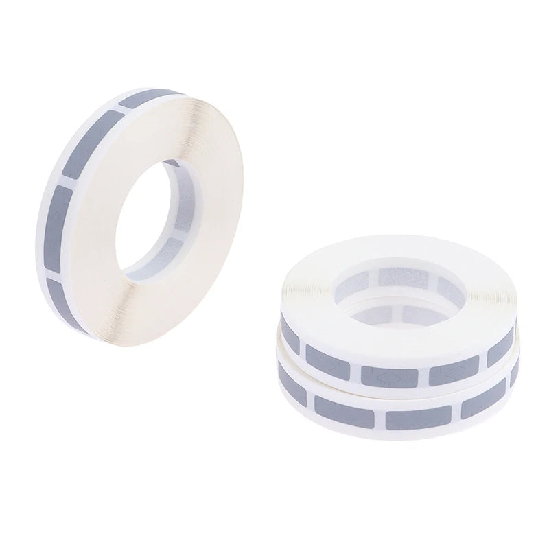 1000 Scratch Off Sticker Labels | Grey Roll for Games, Weddings & Confidential Data close-up view