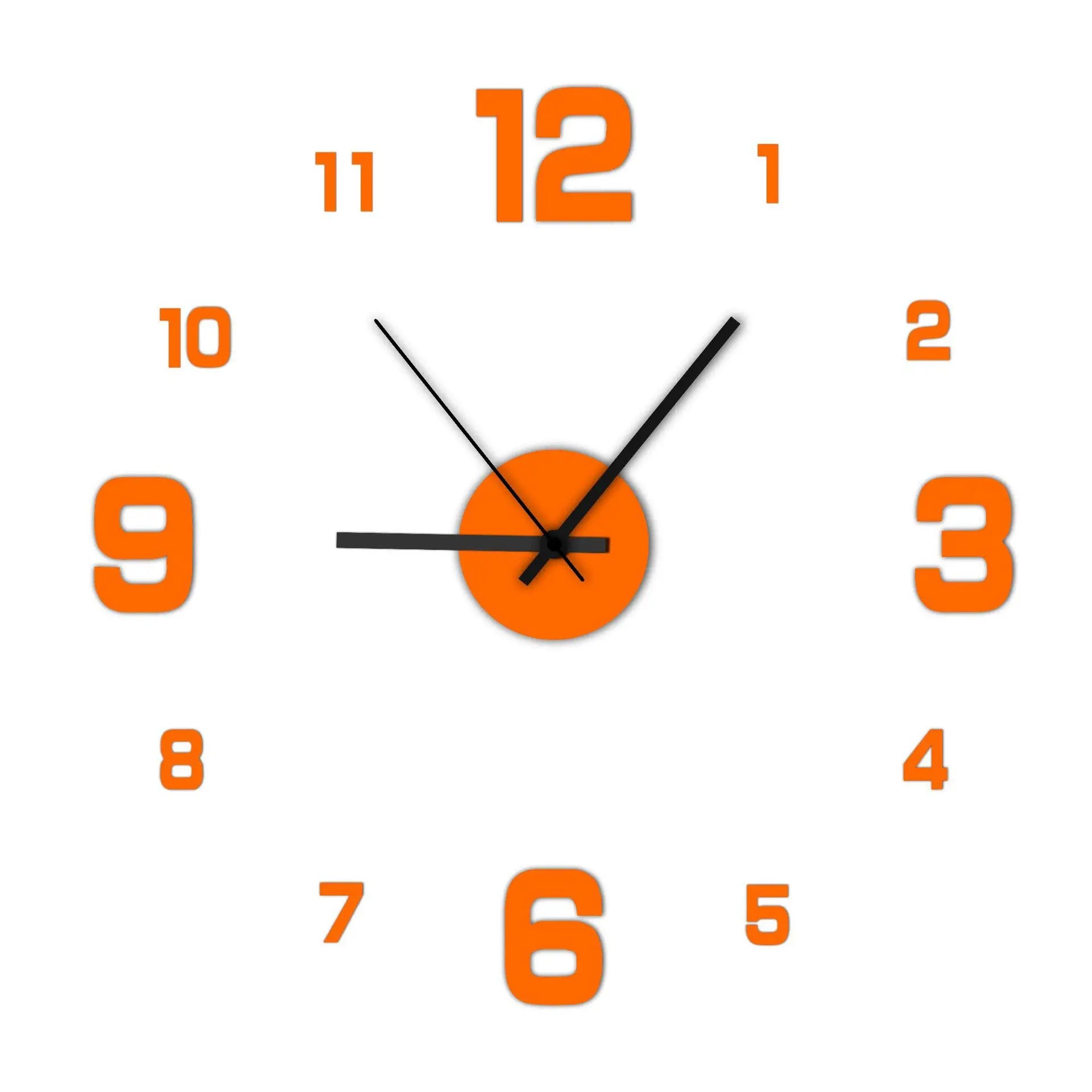 Creative Frameless DIY Wall Clock Wall Decal Home Silent Clock Living Room Office Wall D detail view