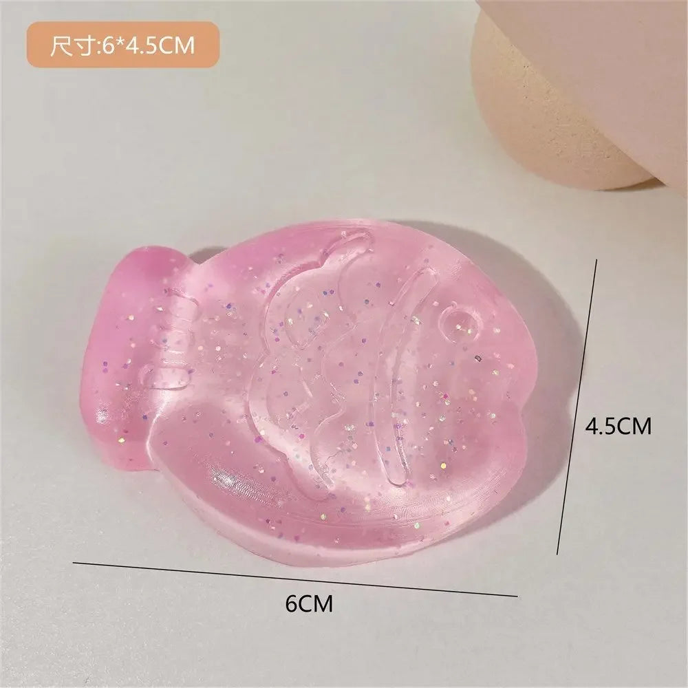 Mini Cat Paw Squeeze Toy Silicone Pinch Decompression Toy Plush TPR Fidget Sensory To alternate view