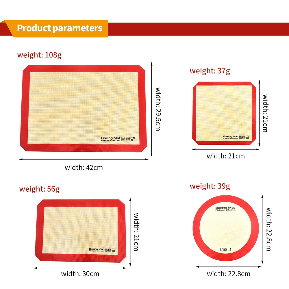 Silicone Baking Mat | Non Stick Heat Resistant Board for Kneading and Rolling alternate view