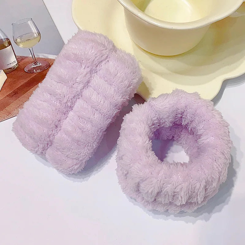 Wrist Washband Microfiber Wrist Wash Towel Band Wristband Scrunchies for Wash Face Absor detail view