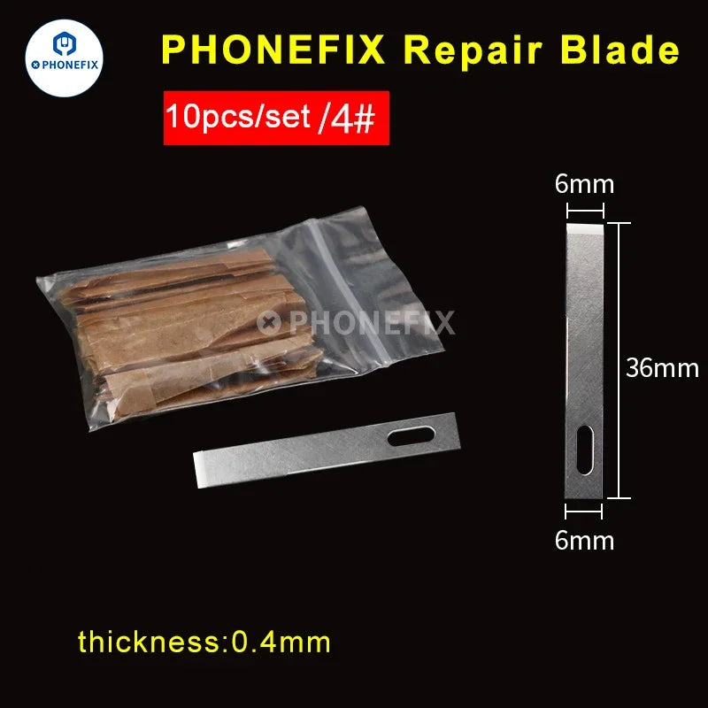 10pcs Precision Scalpel Knife Blades Set | Non-Slip Metal Engraving Craft Knives for alternate view