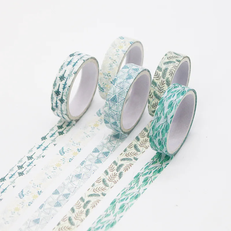 5 PCS Kawaii Washi Tapes Set Scrapbooking Stickers Supplies Japanese Cute korean stationery Journaling Aesthetic Masking tape
