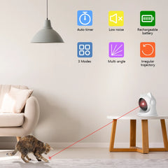 Automatic Cat Laser Toy – Rechargeable Interactive
