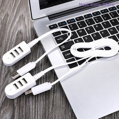 1.2M USB Cable Extension Charger Line Hub More Than Splitter New Style 3 USB HUB Char alternate view