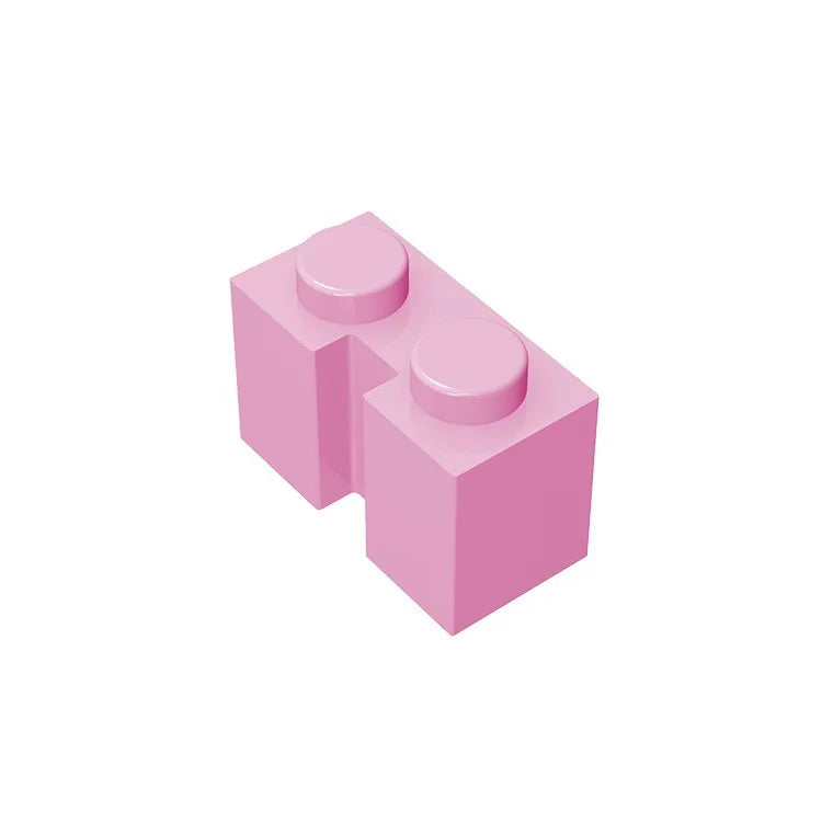Gobricks GDS-798 Brick 1x2 with Groove | Compatible Building Block for DIY Sets alternate view