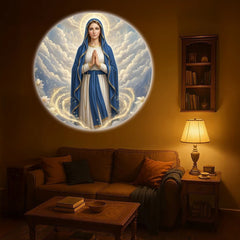 Virgin Mary Pattern Projector Lamp | Christian Gift with Six Patterns detail view