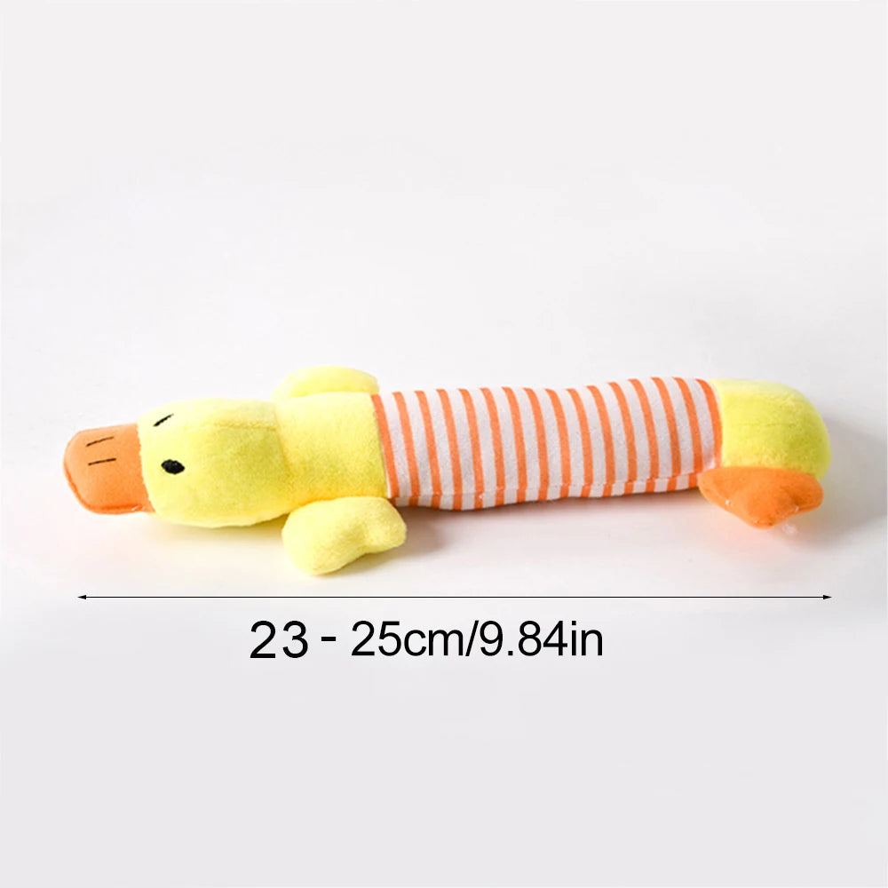 Soft Fleece Squeaky Dog Toy | Gentle Plush Toy for Small and Medium Dogs additional angle