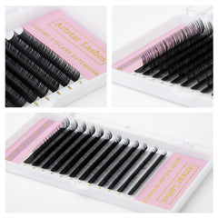 ARTSTAR 12 Rows False Eyelashes Tray | J B Curl 6-20mm Matte Black Lash Extensions alternate view