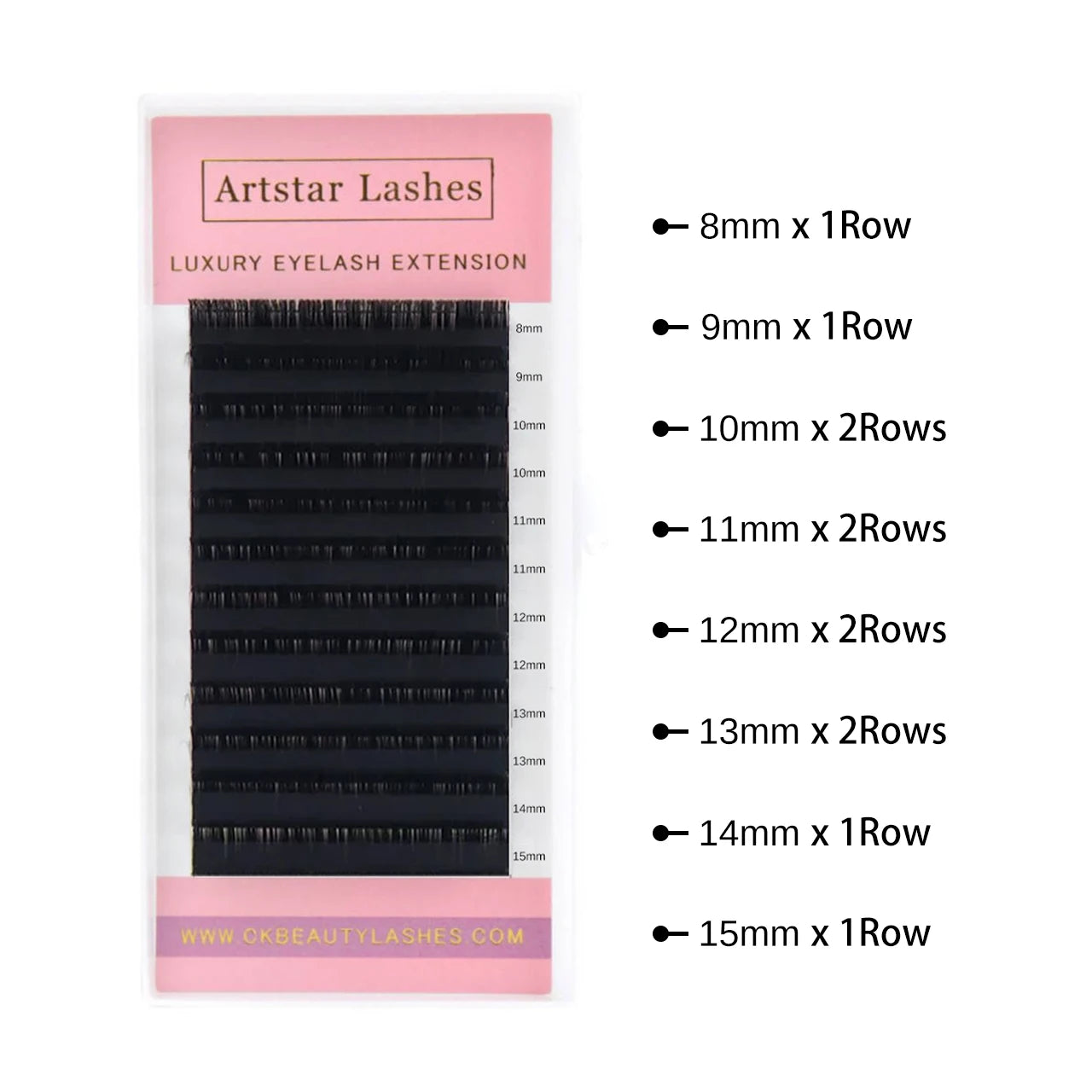 12 Rows Individual Mink Eyelashes | Natural Lash Extensions for Salon Use additional angle