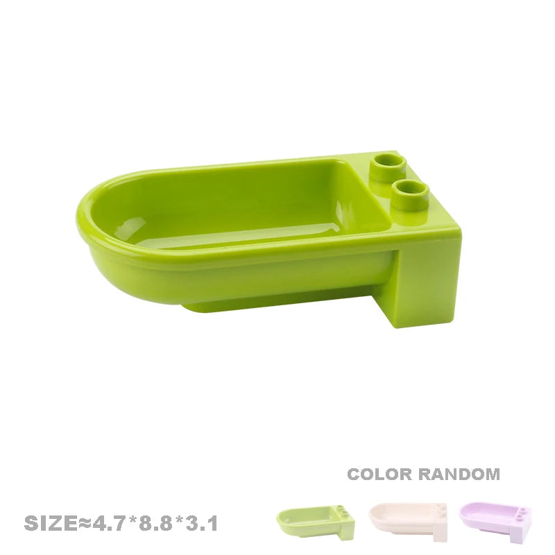 Play House Building Blocks Set | Compatible Furniture Accessories for Kids close-up view